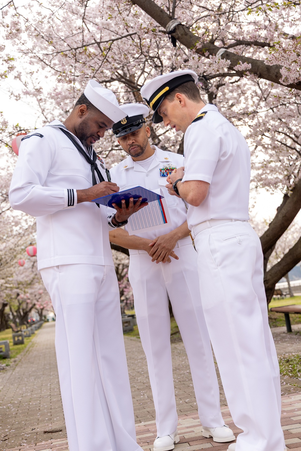 USNMRTC Yokosuka DCSS Dress White Inspection