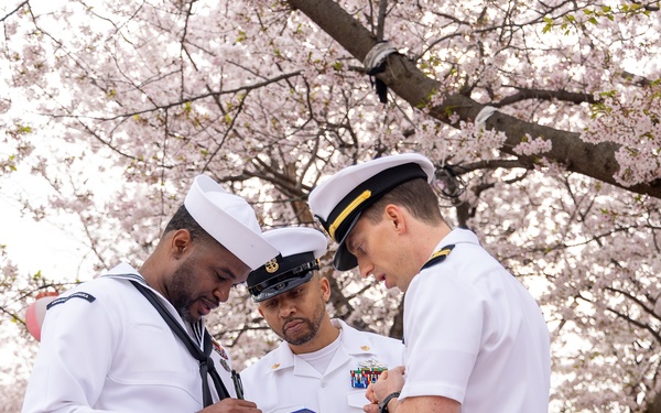 USNMRTC Yokosuka DCSS Dress White Inspection