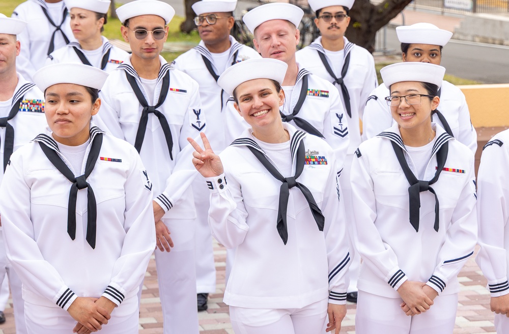 USNMRTC Yokosuka DCSS Dress White Inspection