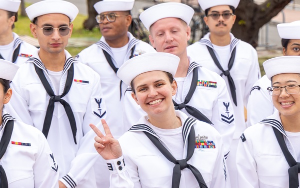 USNMRTC Yokosuka DCSS Dress White Inspection