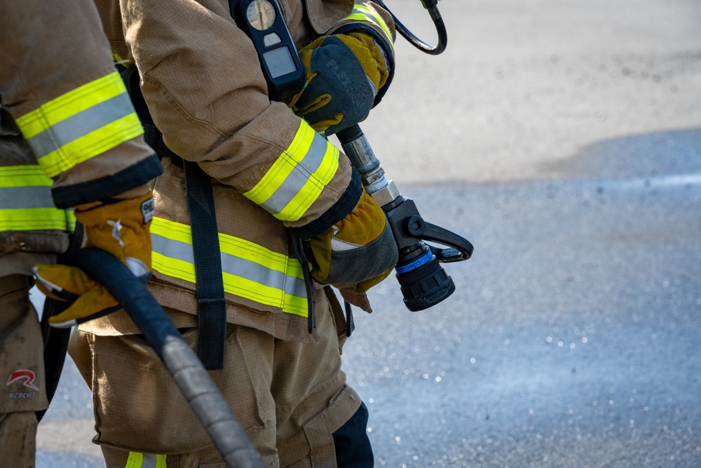 Controlled Burns: 35th FW Firefighters Tackle Live Flames