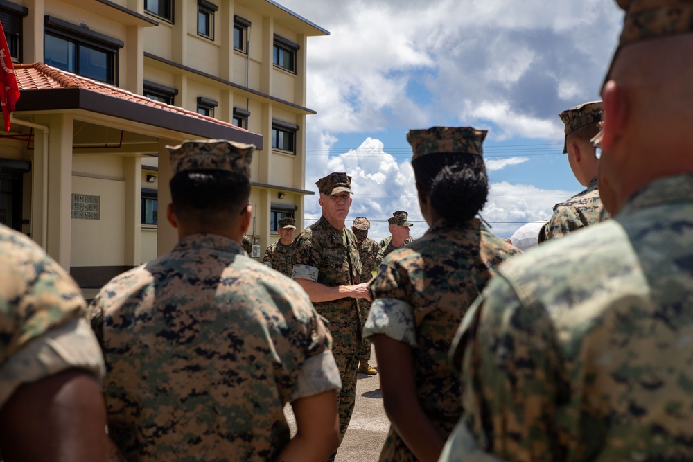 Maj. Gen. Woodworth visits Camp Blaz