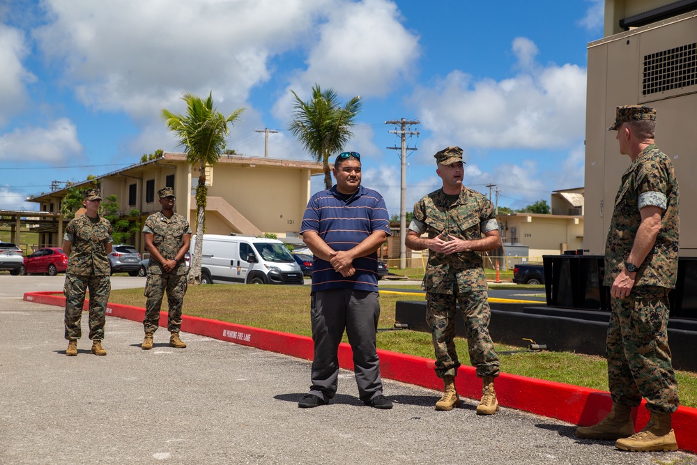 Maj. Gen. Woodworth visits Camp Blaz