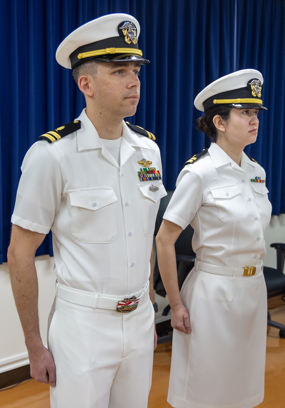 USNMRTC Yokosuka DFA Dress White Inspection
