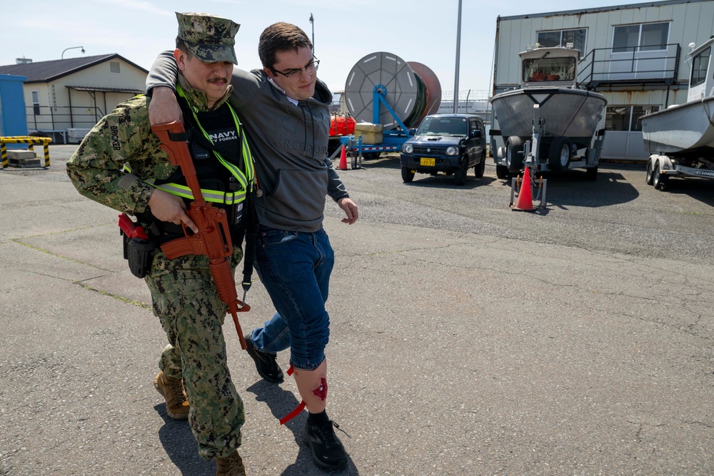 Naval Air Facility Misawa Security Forces participate in ITT Drill