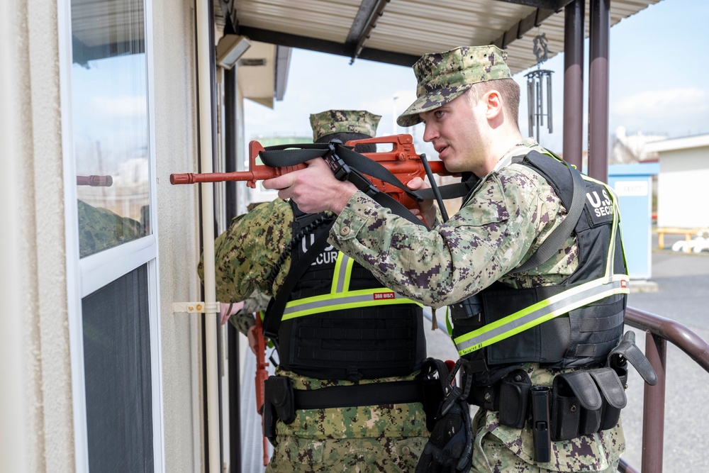 Naval Air Facility Misawa Security Forces participate in ITT Drill