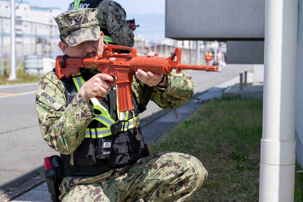 Naval Air Facility Misawa Security Forces participate in ITT drill