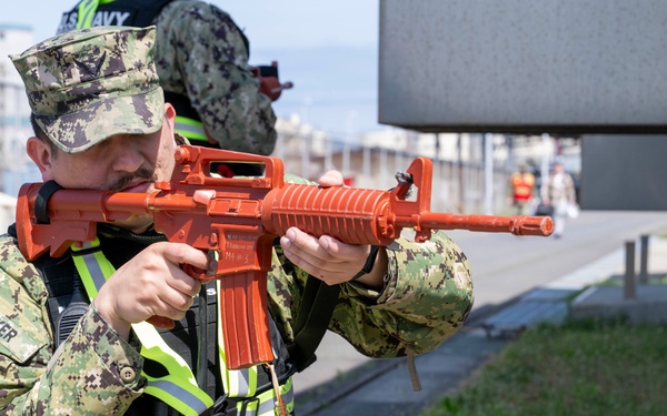 Naval Air Facility Misawa Security Forces participate in ITT drill