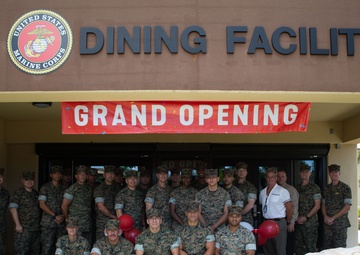 Marine Corps Base Camp Blaz opens the first Marine Corps chow hall on Guam