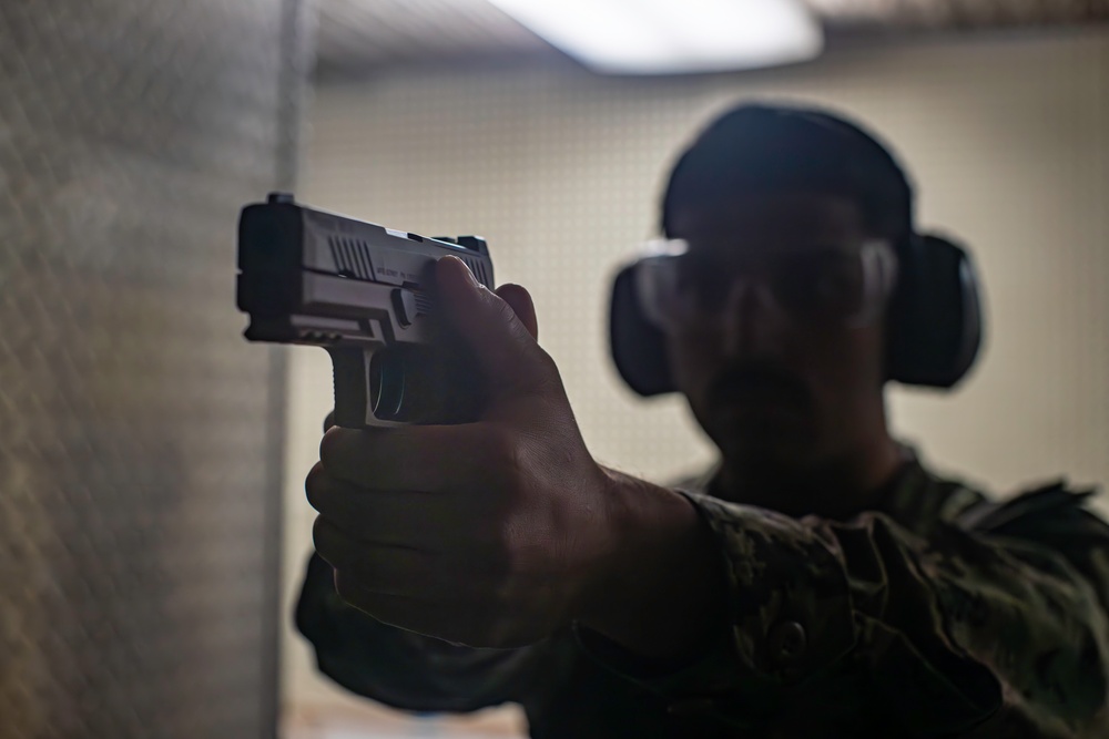 George Washington Sailors Participate in Gun Shoot