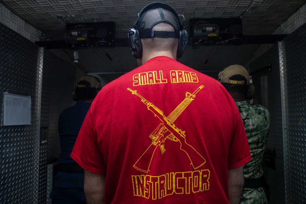 George Washington Sailors Participate in Gun Shoot