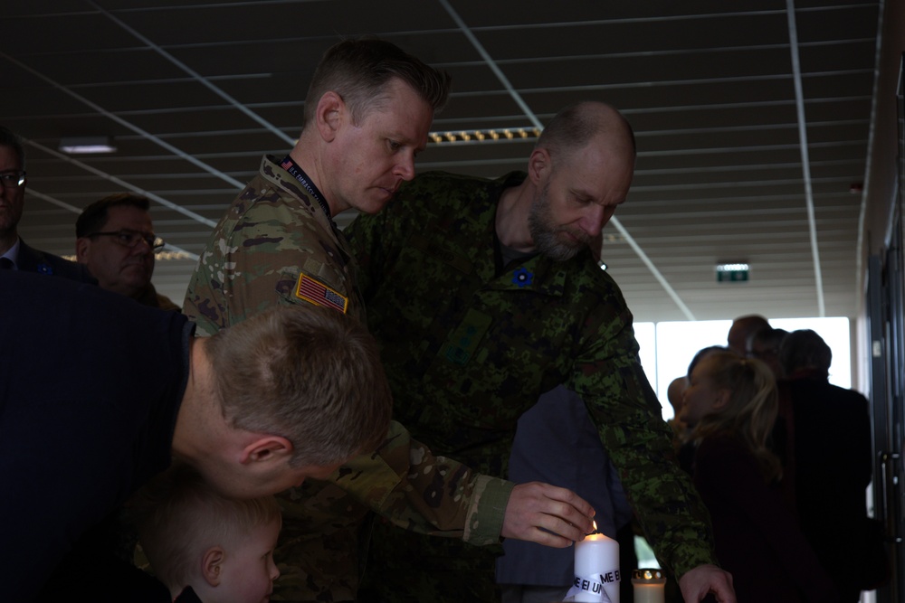 U.S. Army and Allies Participate in Estonia's Veteran Memorial Ceremony