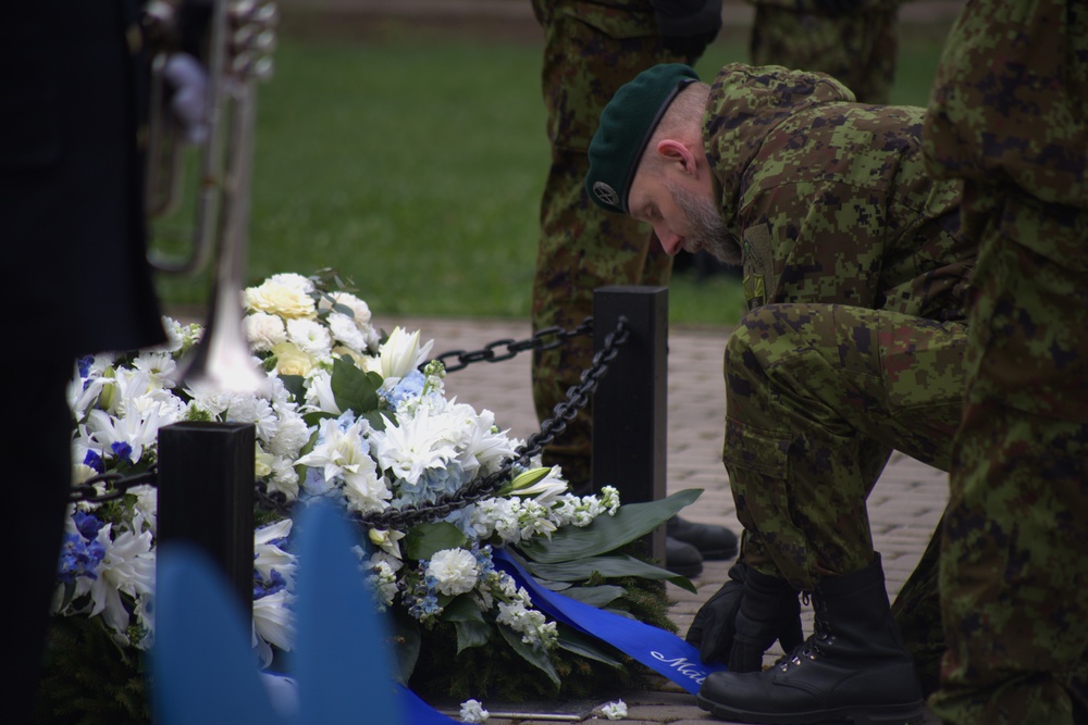 U.S. Army and Allies Participate in Estonia's Veteran Memorial Ceremony