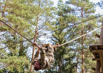 Wolf Blitz 25: 2CR Soldiers participate in an obstacle course event on Grafenwoehr Training Area