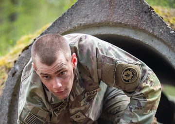 Wolf Blitz 25: 2CR Soldiers participate in an obstacle course event on Grafenwoehr Training Area