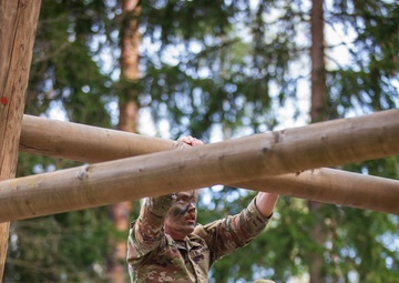 Wolf Blitz 25: 2CR Soldiers participate in an obstacle course event on Grafenwoehr Training Area