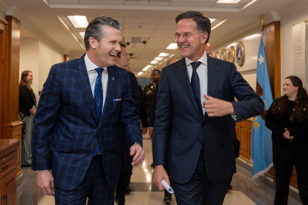 SD Hosts NATO Secretary General Rutte at the Pentagon