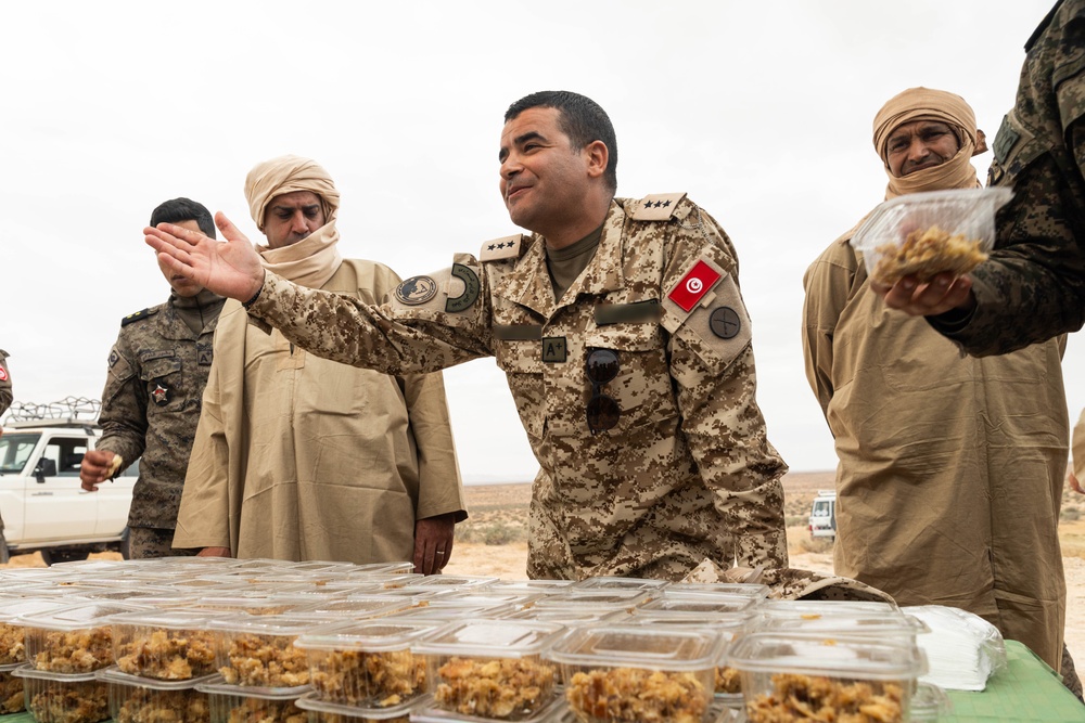 Tunisian soldiers lead desert survival training during African Lion 2025