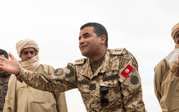 Tunisian soldiers lead desert survival training during African Lion 2025