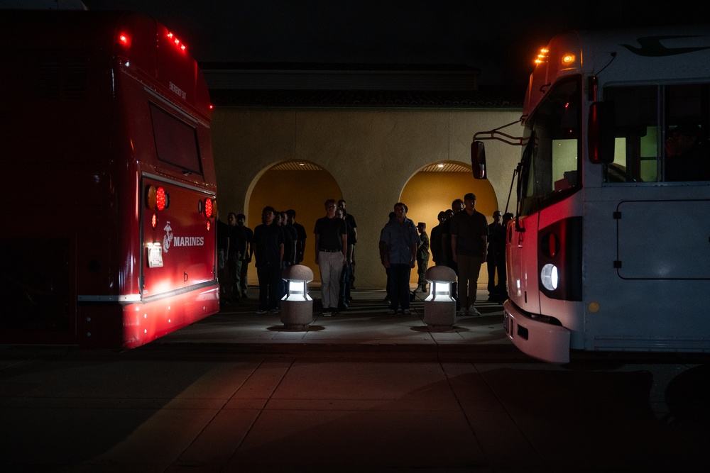 Echo Company Arrives at Marine Corps Recruit Depot San Diego