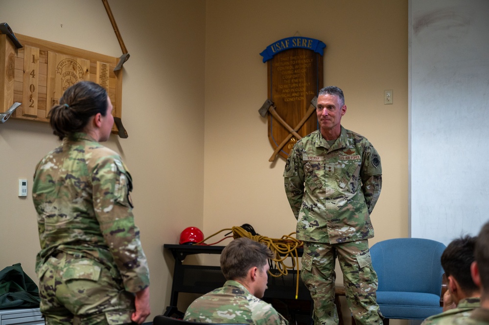 19th Air Force commander visits SERE