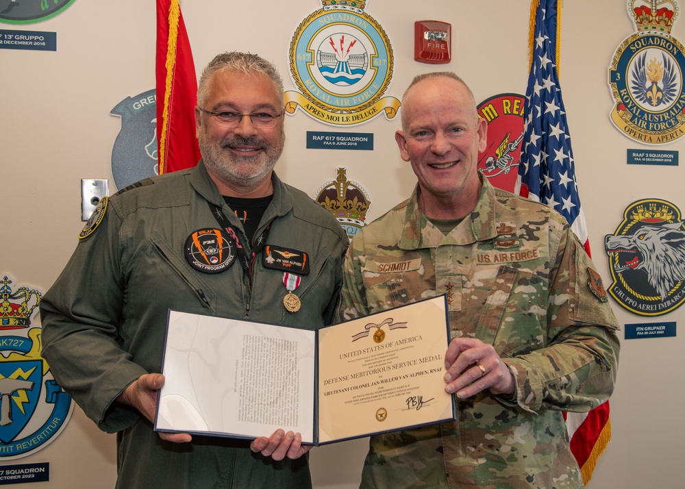 RNAF Lt. Col. Jan-Willem Van Alphen Departs the F-35 JPO