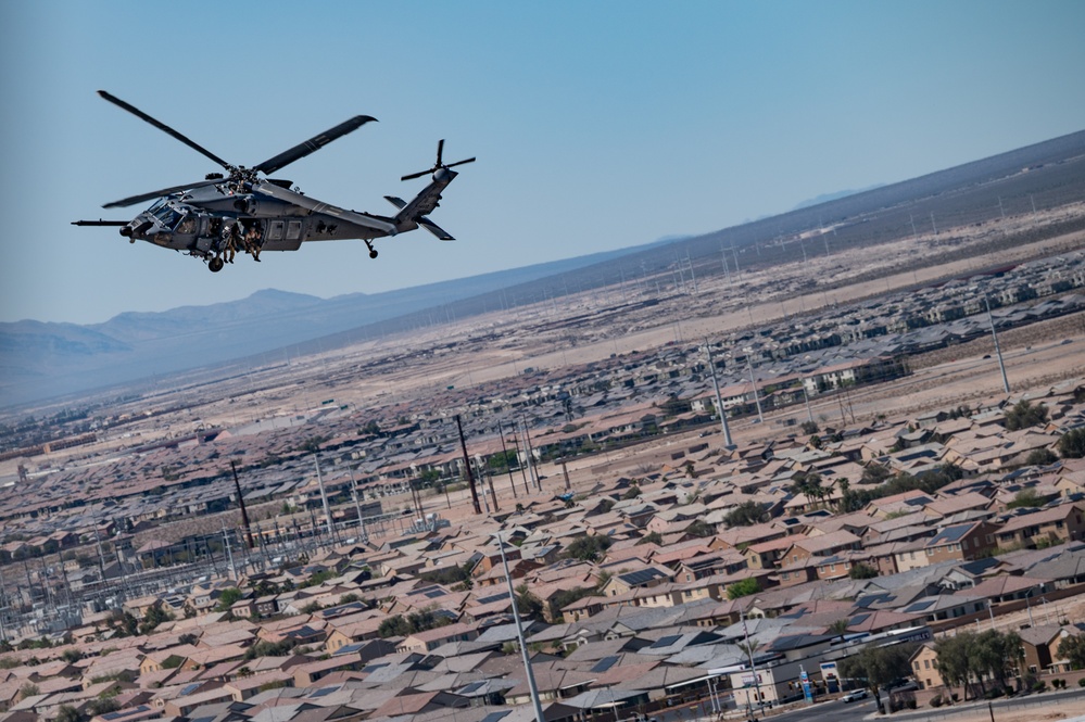 Pararescuemen Participate in Combat Air Demonstration at Aviation Nation 2025