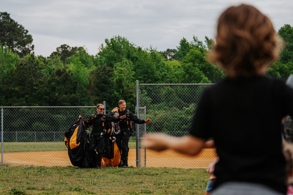 Month of the Military Child at Alderman Road Elementary School with the Golden Knights