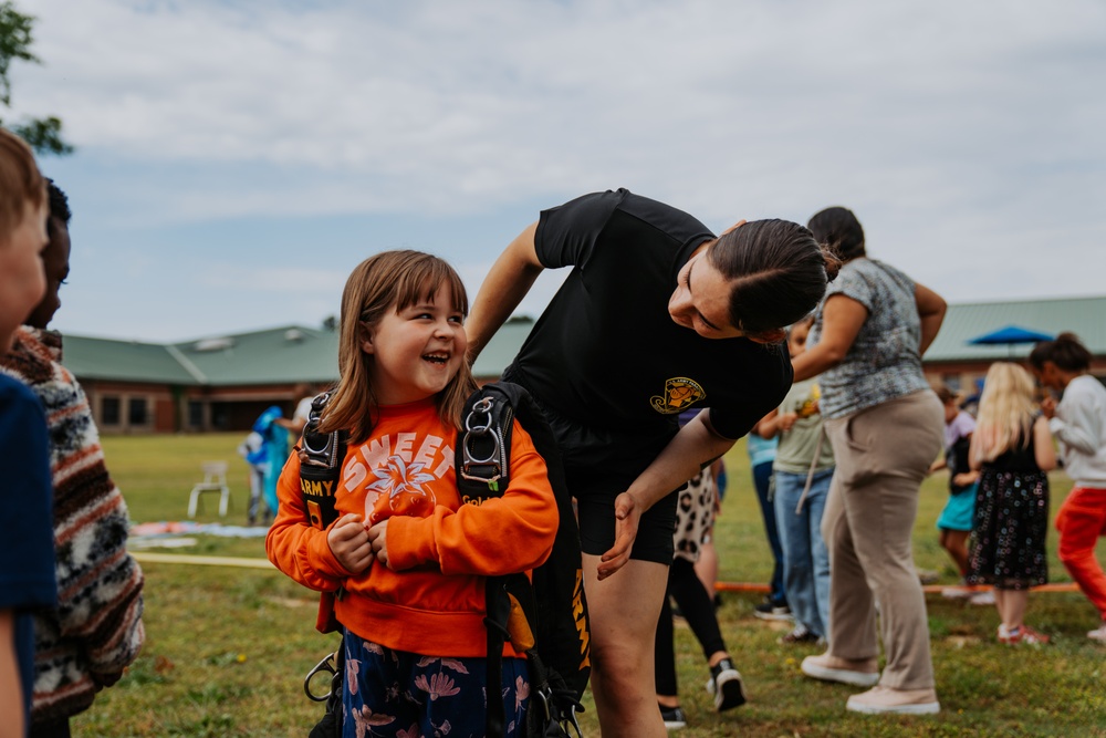 Month of the Military Child at Alderman Road Elementary School with the Golden Knights