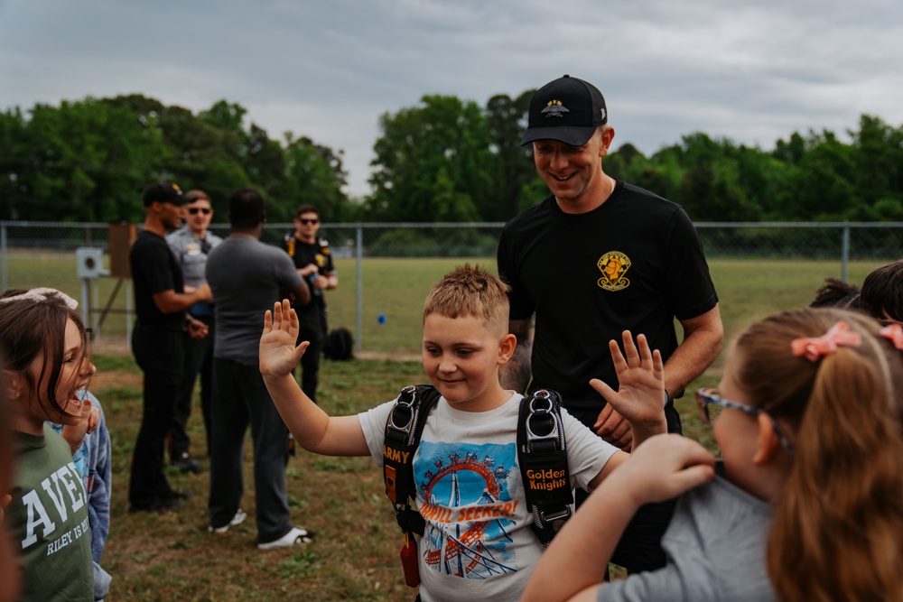 Month of the Military Child at Alderman Road Elementary School with the Golden Knights