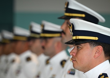 Coast Guard Sector Miami holds change of command ceremony at Port of Miami