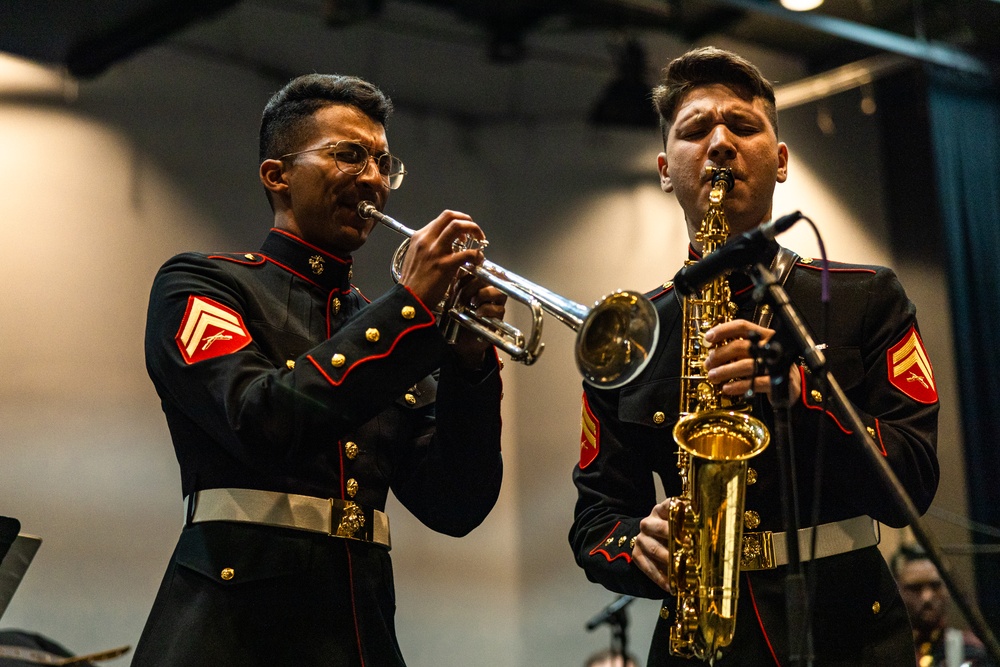 Marine Band San Diego’s Jazz Combo Performs at La Cueva HS