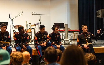 Marine Band San Diego’s Jazz Combo Performs at La Cueva HS