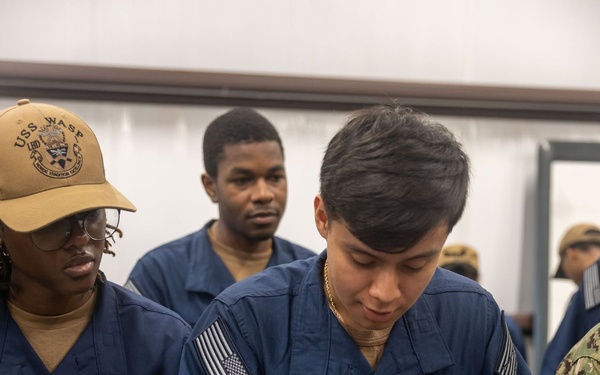 Wasp Sailors Conduct Well Deck Training