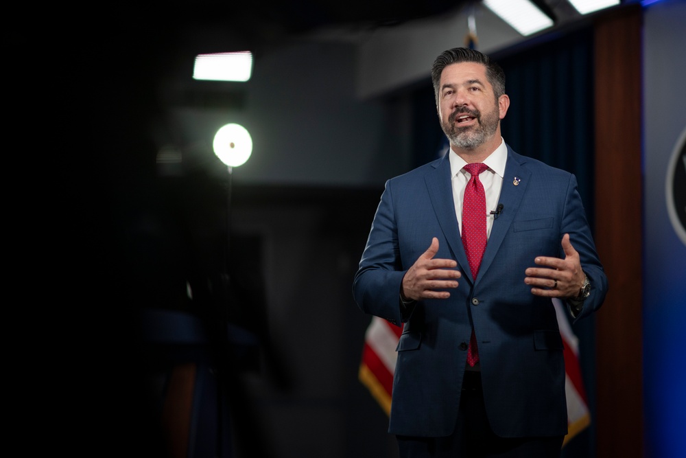 Pentagon Spokesman Delivers Recorded Remarks at Pentagon