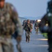 U.S Army Soldiers and ROK army soldiers complete a 12-mile ruck march during Expert Infantry, Soldier, Field Medical Badge testing.