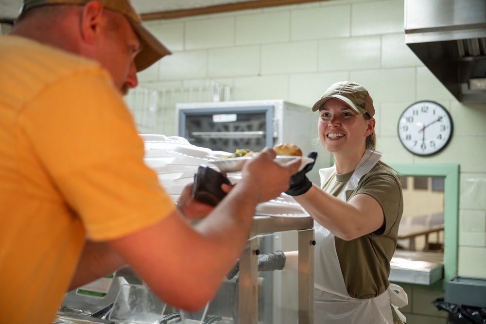 192nd Wing base services provides dinner to OMA participants