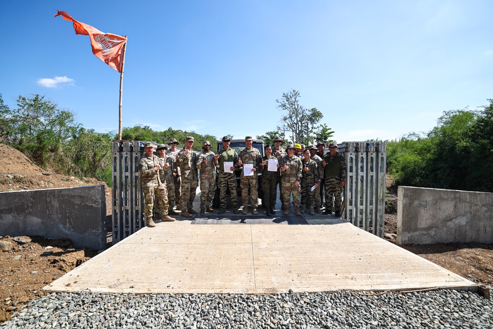 Balikatan 25: 8th TSC and Philippine Army Handover of Bridge Structure