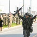 U.S. and ROK soldiers participate in the final 12-mile ruck march for E3B.