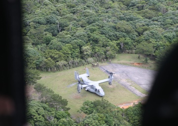 HMLA-169 provides escort, simulated close-air support to MV-22B Ospreys.