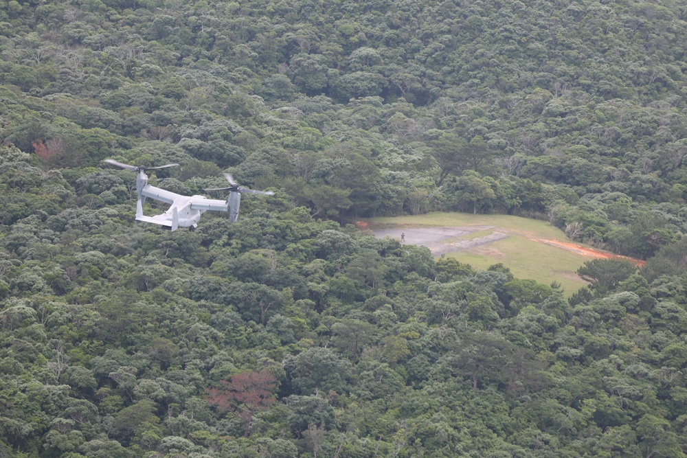HMLA-169 provides escort, simulated close-air support to MV-22B Ospreys