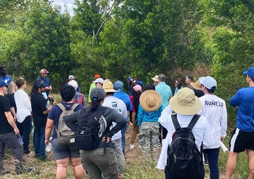 Guahan Sentinel Landscape partners conduct a site survey