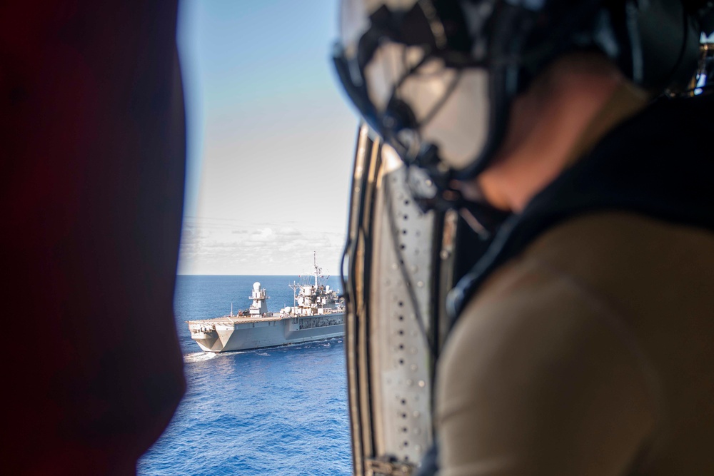 HSC 12 Search and Rescue Drill with USS Blue Ridge (LCC 19)