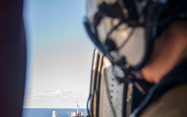 HSC 12 Search and Rescue Drill with USS Blue Ridge (LCC 19)