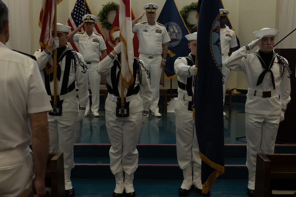 Task Force 76 Change of Command Ceremony