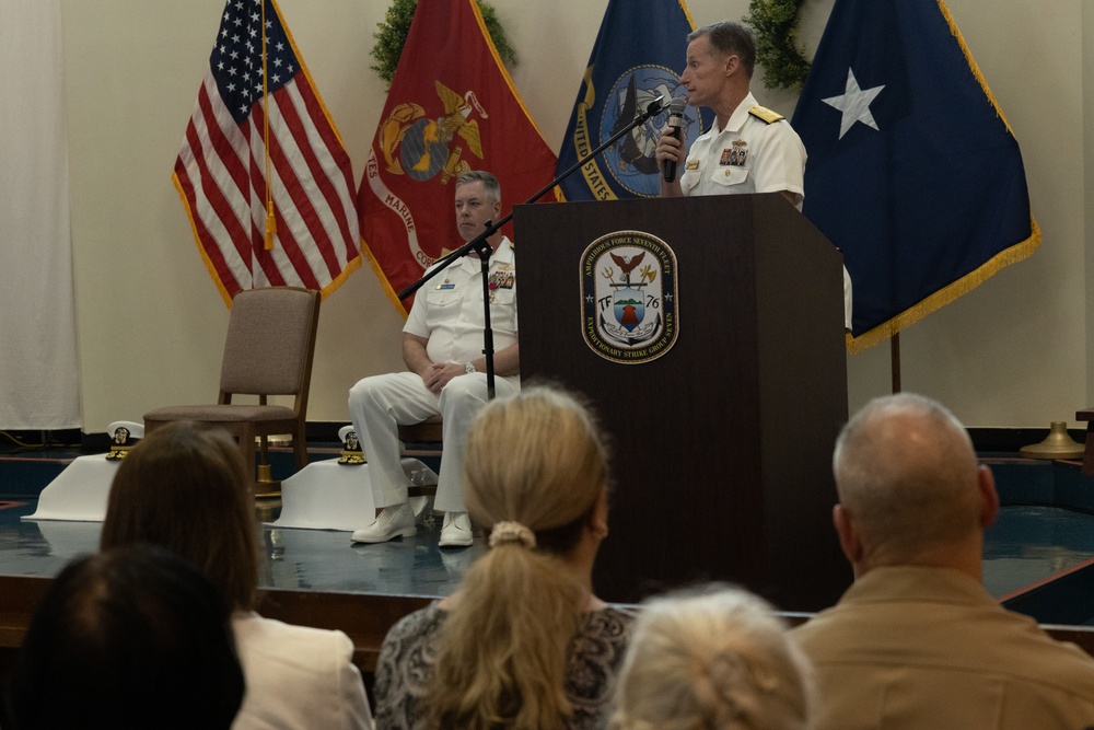 Task Force 76 Change of Command Ceremony