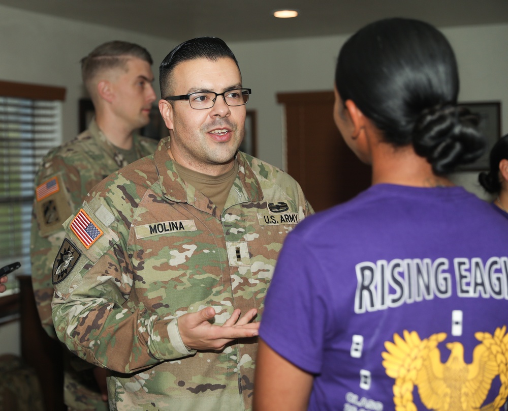 Warrant Officer Candidate School mentors and mentees meet-up
