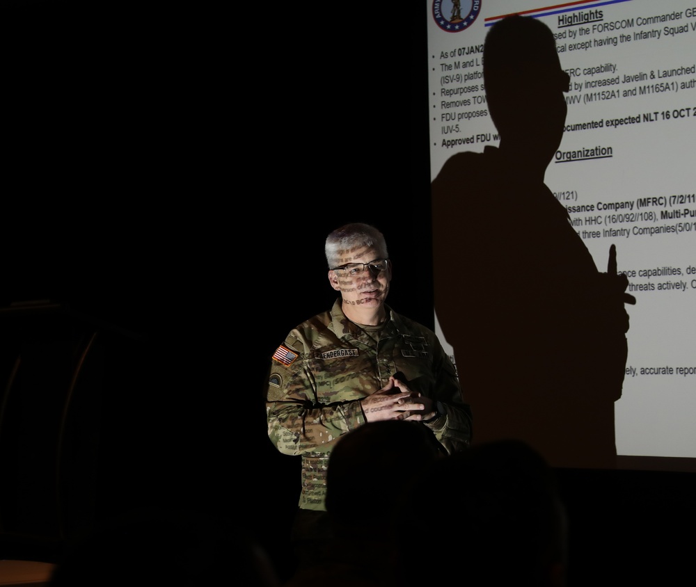 40ID senior leadership training at the Service Member and Employee of the Year 2024 banquet