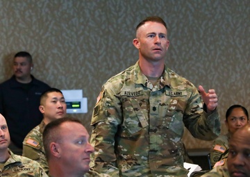 40ID senior leadership training at the Service Member and Employee of the Year 2024 banquet