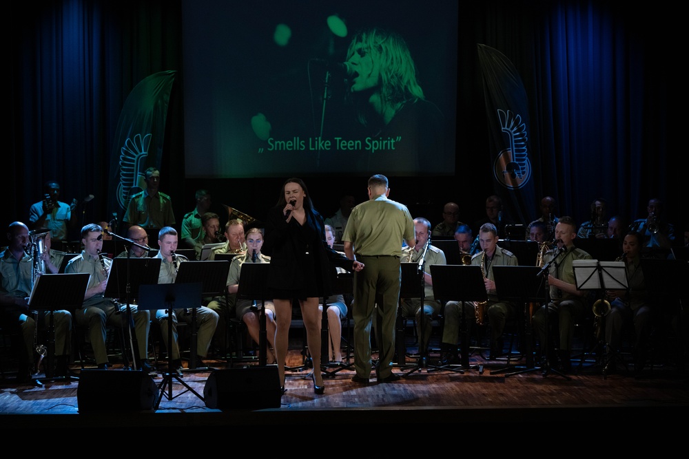 1st Armored Division Band Performs Joint Concert with Polish Military Musicians in Żagań, Poland